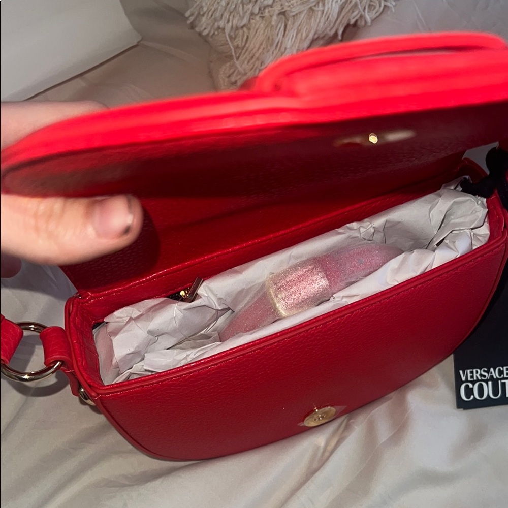 Versace Jeans Collection Red Shoulder Bag - Picture 9 of 9